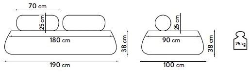 GART Мягкая кушетка из ткани Island sun-id-1420671 - Вид №3