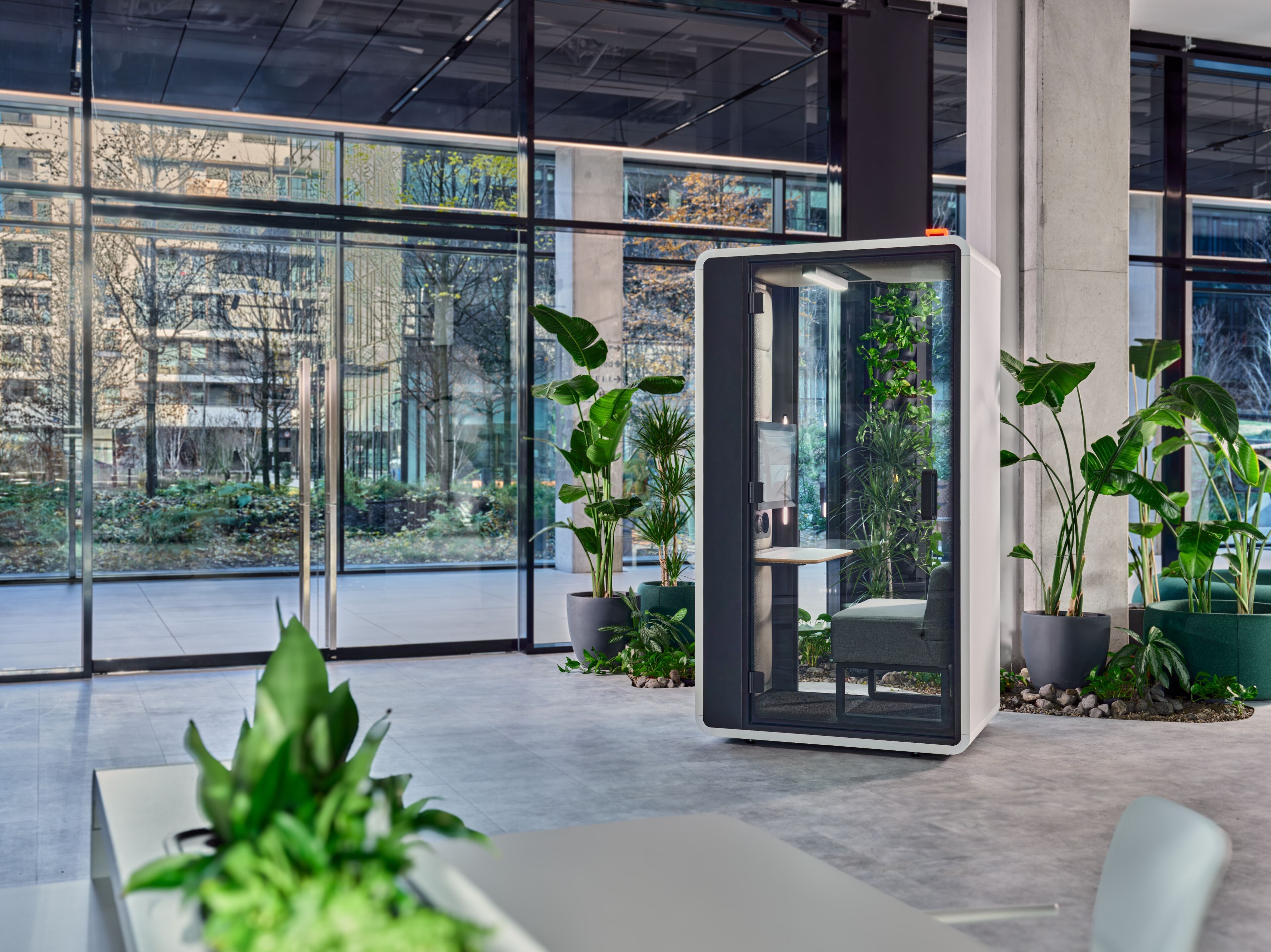 Одноместная акустическая офисная кабина со встроенным освещением Mikomax Smart Office HushFree ARCH-00131952 - Вид №1