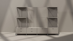 Металлический мобильный офисный перегородка на колесах