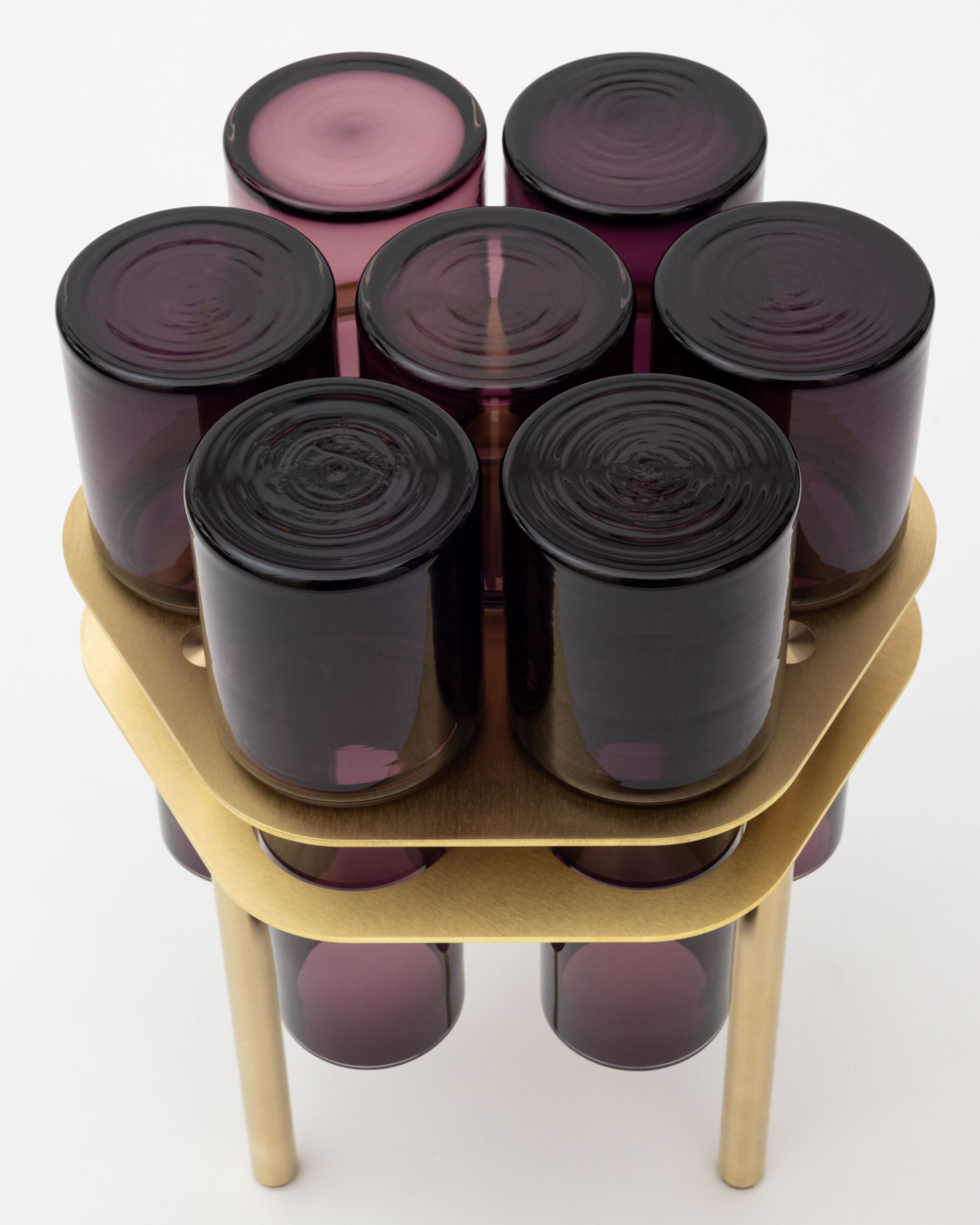 Журнальный столик из дутого стекла и латуни SkLO FIELD 7 ARCH-00083613 - Вид №5