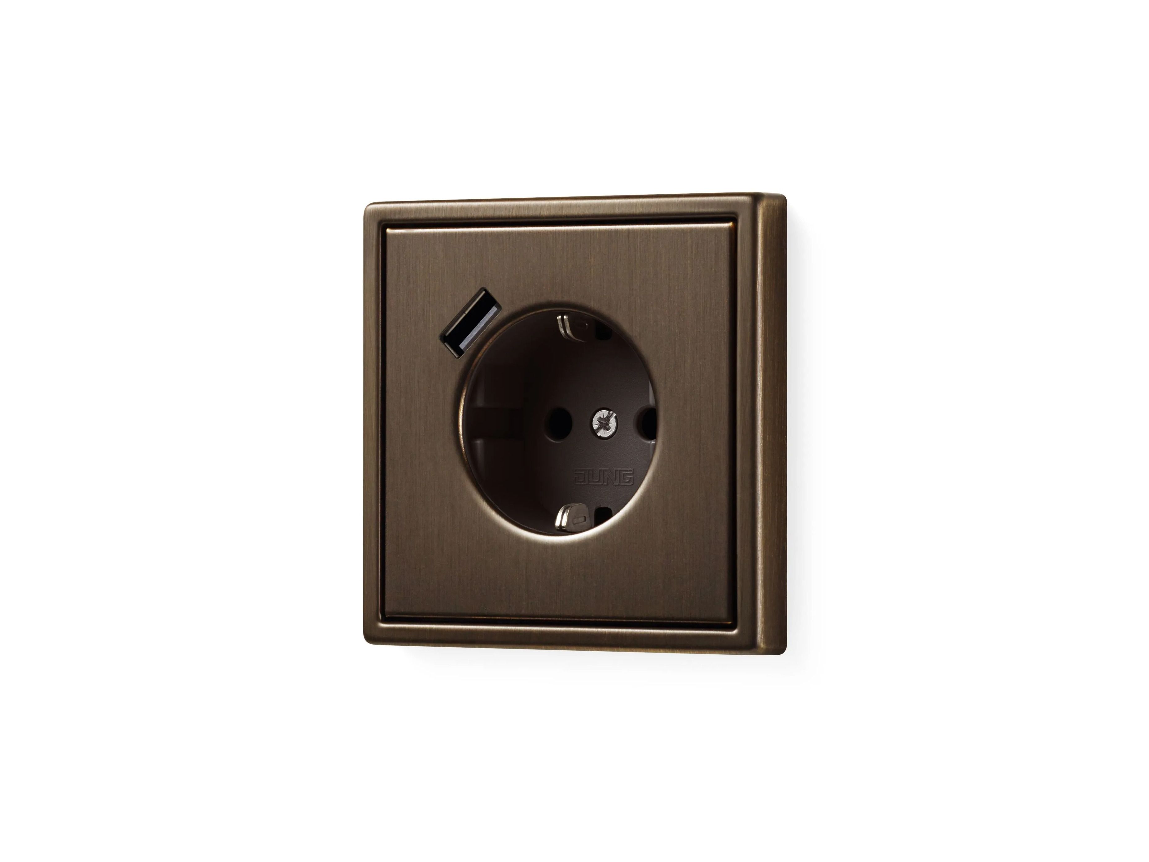 Латунь schuko двойной электрический разъем с USB JUNG LS 990 ARCH-00150540