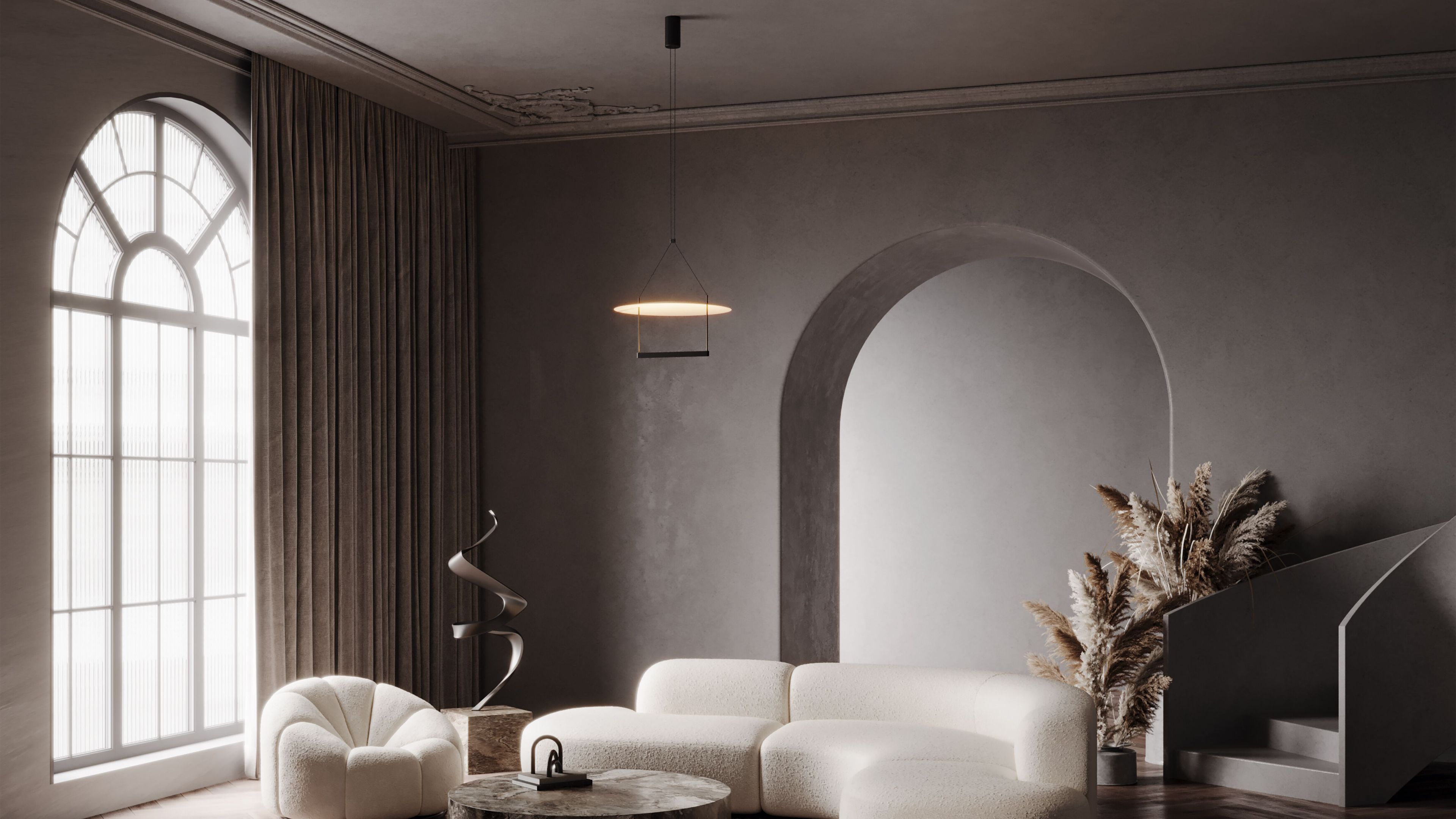 Алюминиевый светодиодный подвесной светильник Maytoni Атмосфера ARCH-00032945 - Вид №9