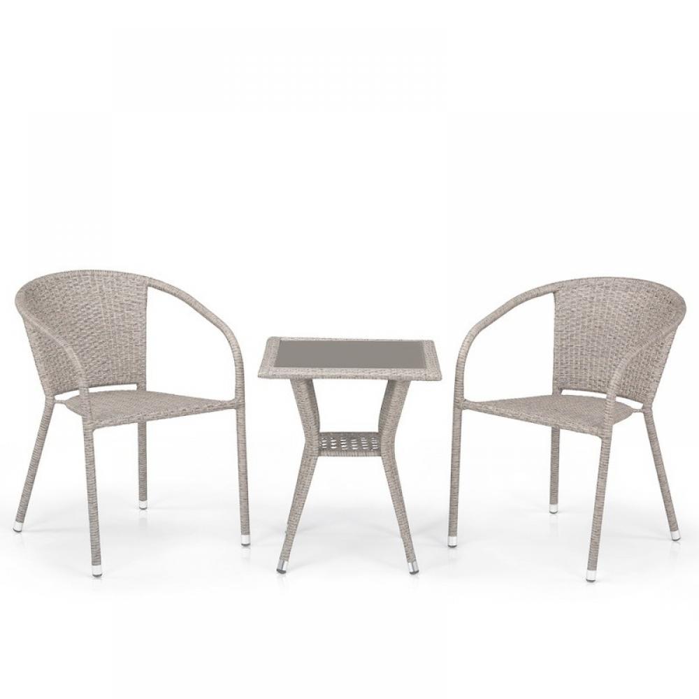 T25C/Y137C-W85 Latte 2Pcs Комплект плетеной мебели T25C/Y137C-W85 Latte (2+1) Afina 