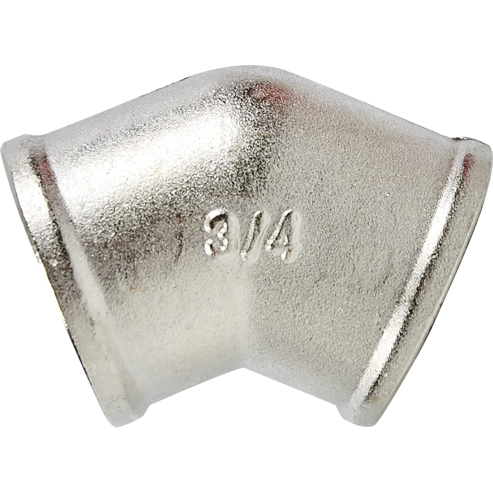 Угол 45° Valtec 3/4" ВР мм никелированная латунь S09110005 82563434 STLM-2090493  - Вид №1