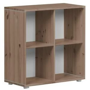 Стеллаж Flexa Classic storage с 4 полками, коричневый/серый