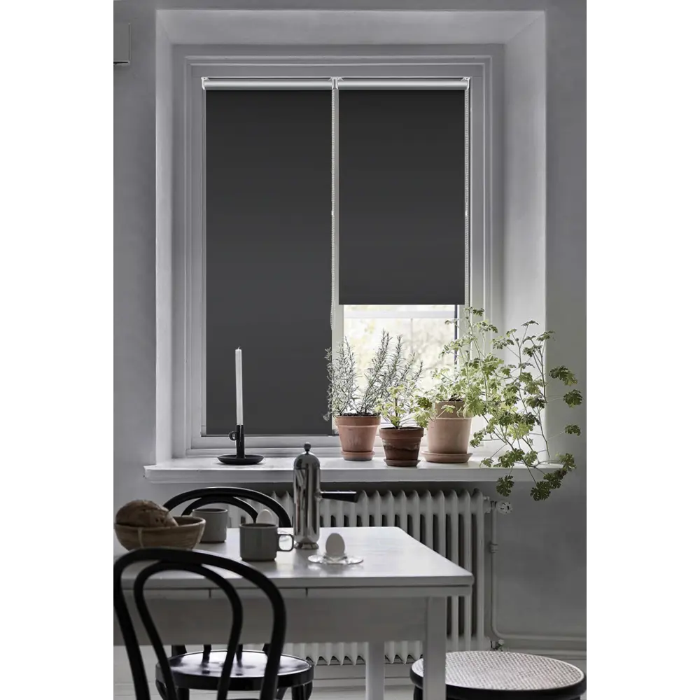 Штора рулонная блэкаут Эскар 70x160 см черная Black 1 BLACKOUT STLM-2047617 - Вид №5