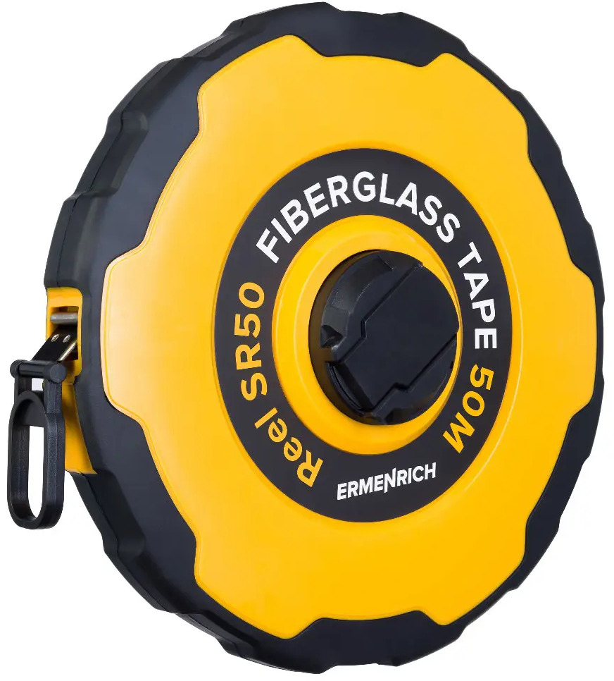 91020245 Рулетка Ermenrich Reel SR50 с автостопом 50 м x 15 мм STLM-0846960