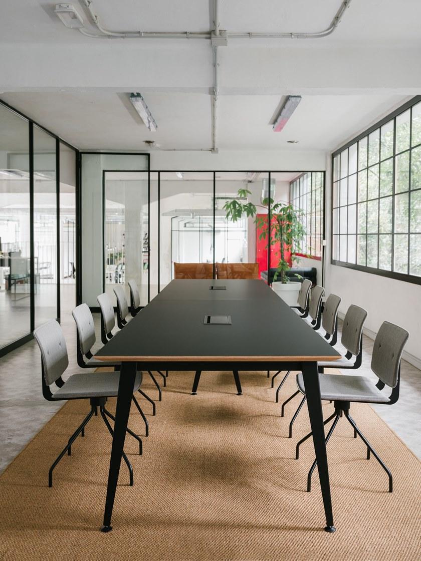 ONDARRETA Вращающееся кресло на козелке из кожи Don sun-id-1403829 - Вид №8