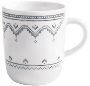 575335A69749C Чашка Hygge 0,35 л вышивки крестом серый Kahla-porzellan