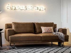 Dall'Agnese 3-х местный кожаный диван