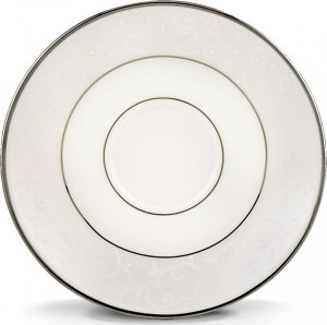 10525128 Lenox Чашка чайно-кофейная с блюдцем Lenox "Чистый опал" 180мл Фарфор костяной