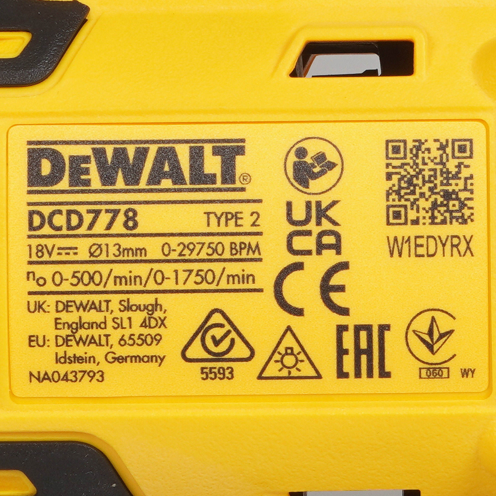Дрель-шуруповерт DeWalt DCD778M2T-QW XR FLEXVOLТ 18/54V 9211260 STDN-0031892 - Вид №3