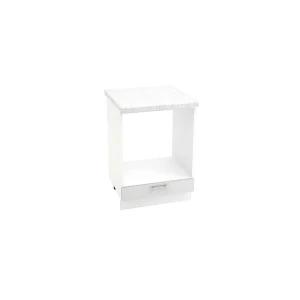 91889878 Шкаф для духовки Василиса 60x81.60x47.80 см фасад светло-серый МДФ каркас белый ЛДСП Kameol STLM-1409300