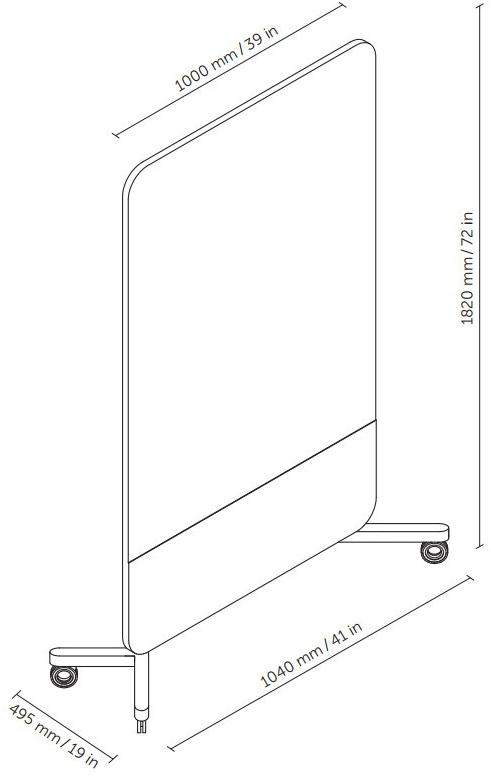 SilentLab Доска офисная на колесиках sun-id-1467536 - Вид №5