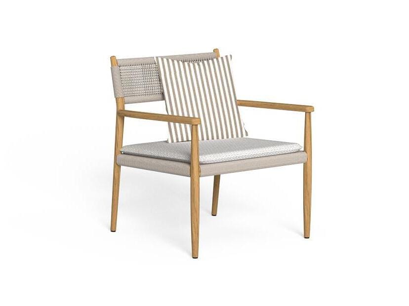 Садовое кресло из тикового дерева с подлокотниками Talenti водолазка ARCH-00074615