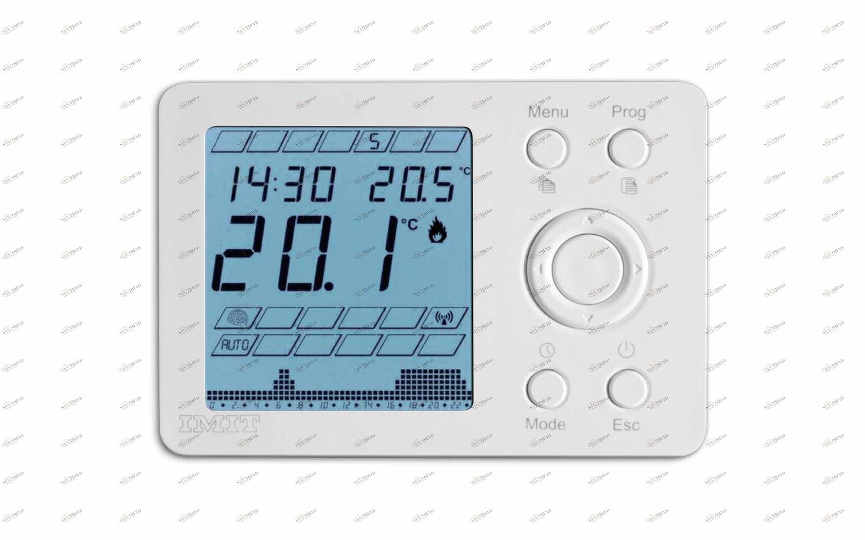 Carlo Poletti M12620A Термостат от расширения насыщенного пара с датчиком и переключателем - лето/зима 