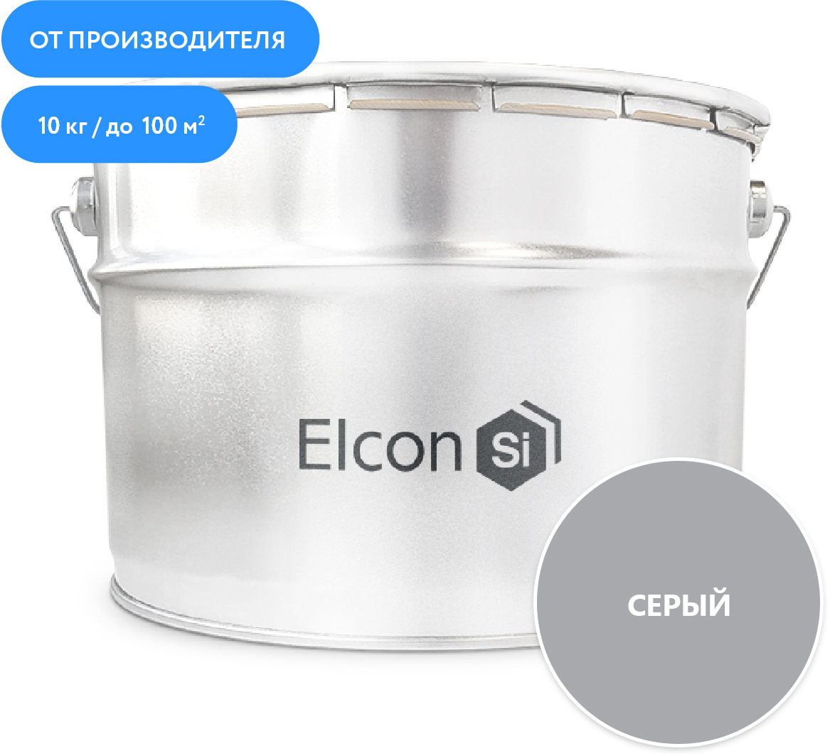 91051521 Грунт-эмаль Zintech цвет серый 10 л STLM-0458218 ELCON