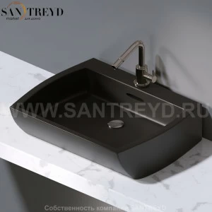 L282.105 Накладная раковина на столешницу  овальная A. e T. Italia SQUARE