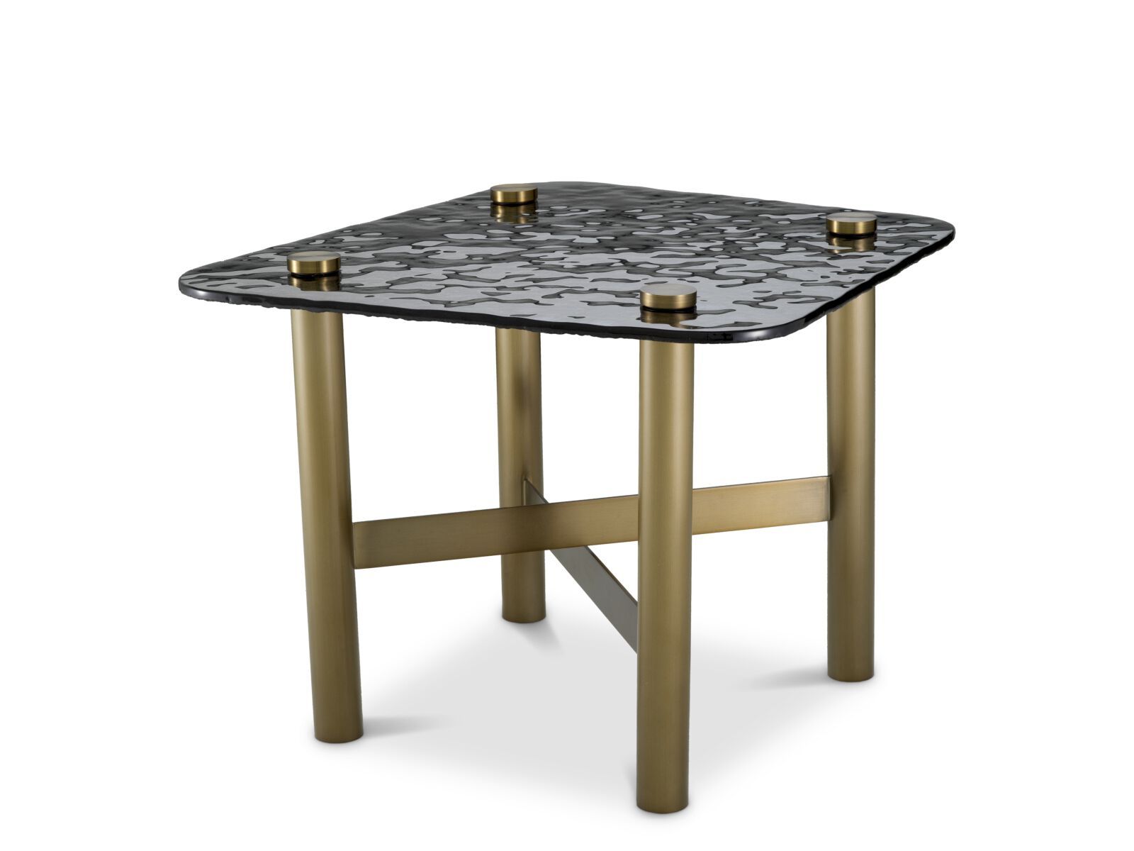 Журнальный столик из стекла и латуни Eichholtz CORTES ARCH-00038946