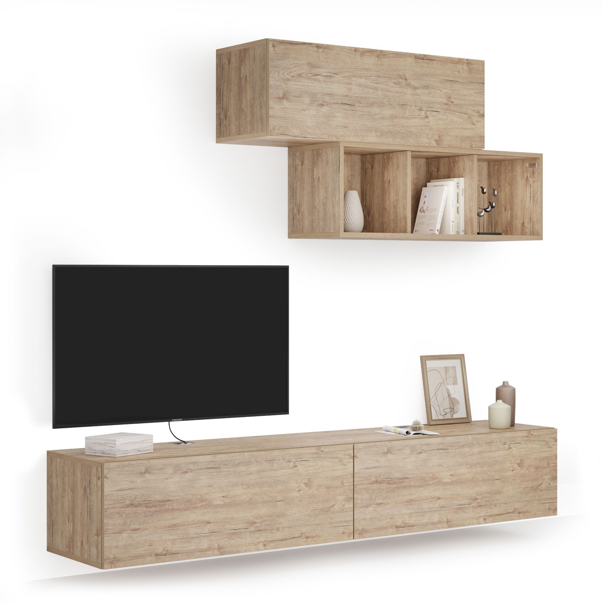 Модульная оборудованная стена установленная стеной в меламинированном Mobili Fiver Easy ARCH-00044646 - Вид №28