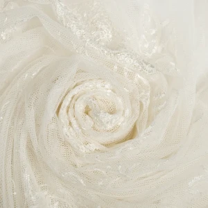 Тюль 1 п/м, вышивка на сетке, 280 см, цвет экрю