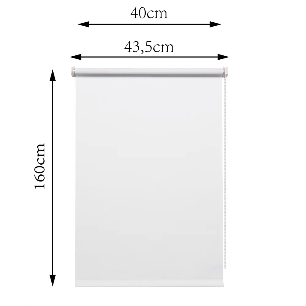 Штора рулонная блэкаут Inspire Santos 40x160 см белая White 0 82688233 STLM-2188690 - Вид №11