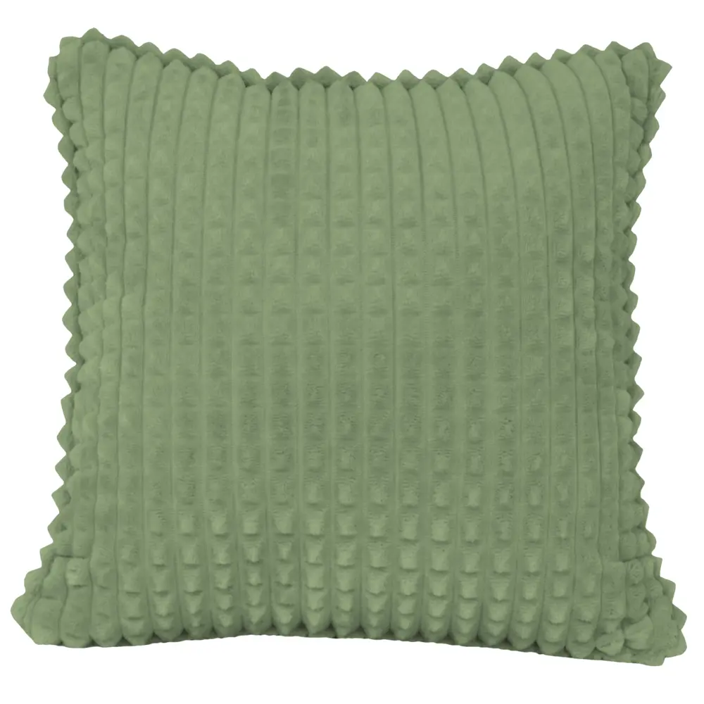Подушка декоративная Плюш 40х40 см оливковая 82234000 STLM-2102367 LINEN WAY 