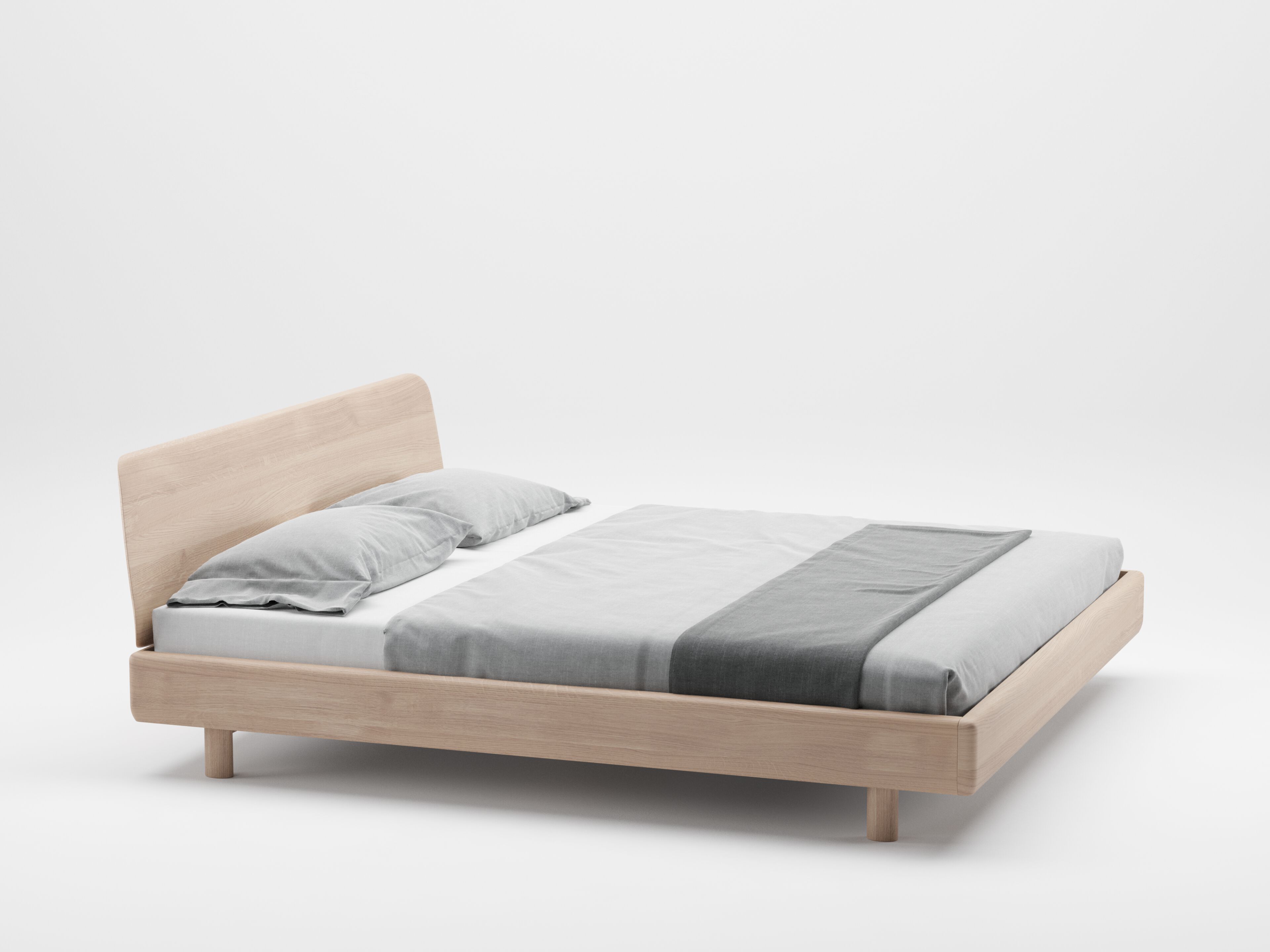 Двуспальная кровать из массива дерева Artisan Fin ARCH-00147316