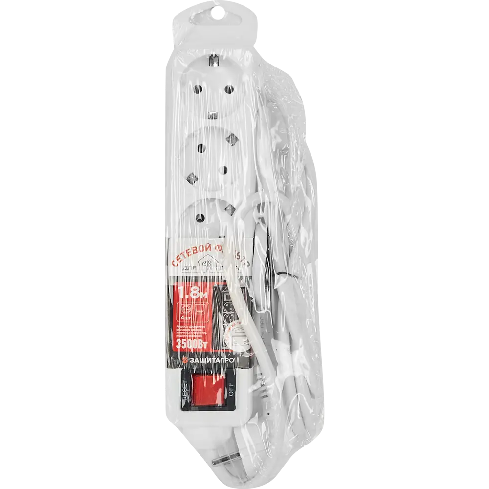 Сетевой фильтр ЗАЩИТА ПРО с 4 розетками и защитой от перегрузок 82741283 STLM-0035247 - Вид №4