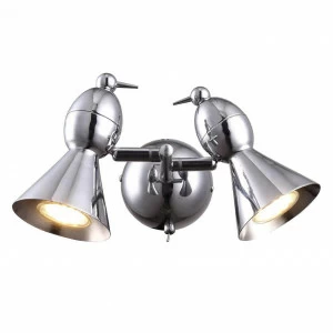 Спот настенный галогеновый на 2 лампы хром Picchio A9229AP-2CC ARTE LAMP PICCHIO CHROME 00-3926430 Хром