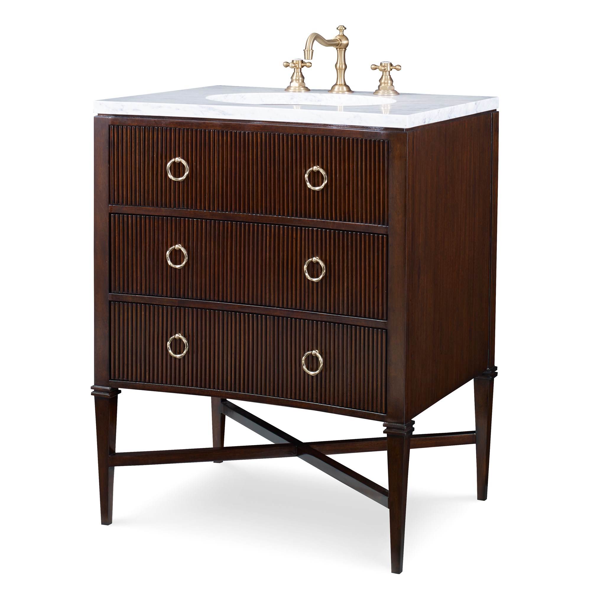 Тумбочка, Petite (до 33,5) 09170-110-301 Reeded Sink Chest Ambella  - Вид №1