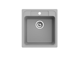 90069740 Мойка E- 50 Elegant 51.8х47.8х20 см. Искусственный камень Серый STLM-0100956 EWIGSTEIN
