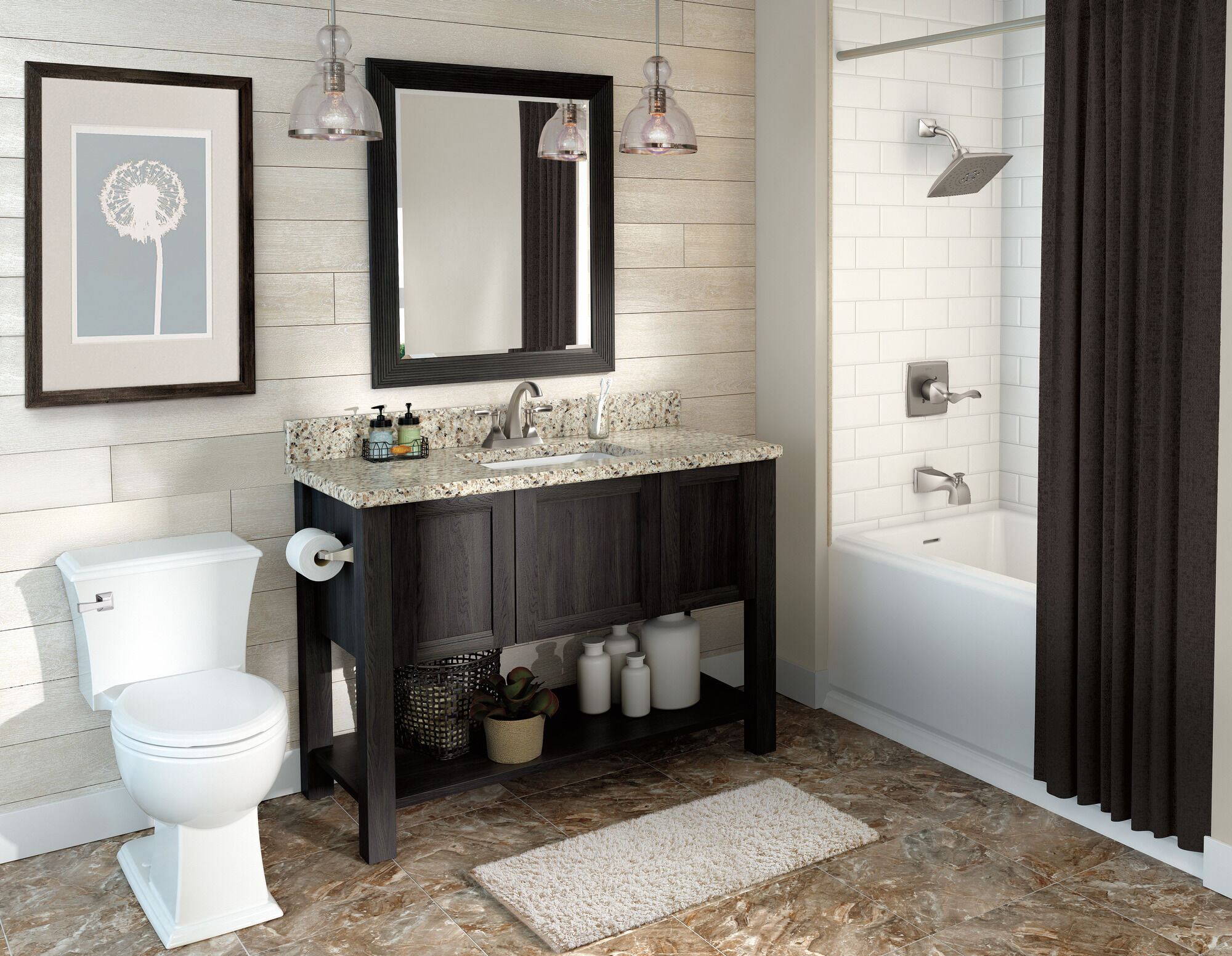 25741LF-SP Смеситель для ванной комнаты с двумя ручками Delta Faucet Everly Матовый никель Spotshield  - Вид №10