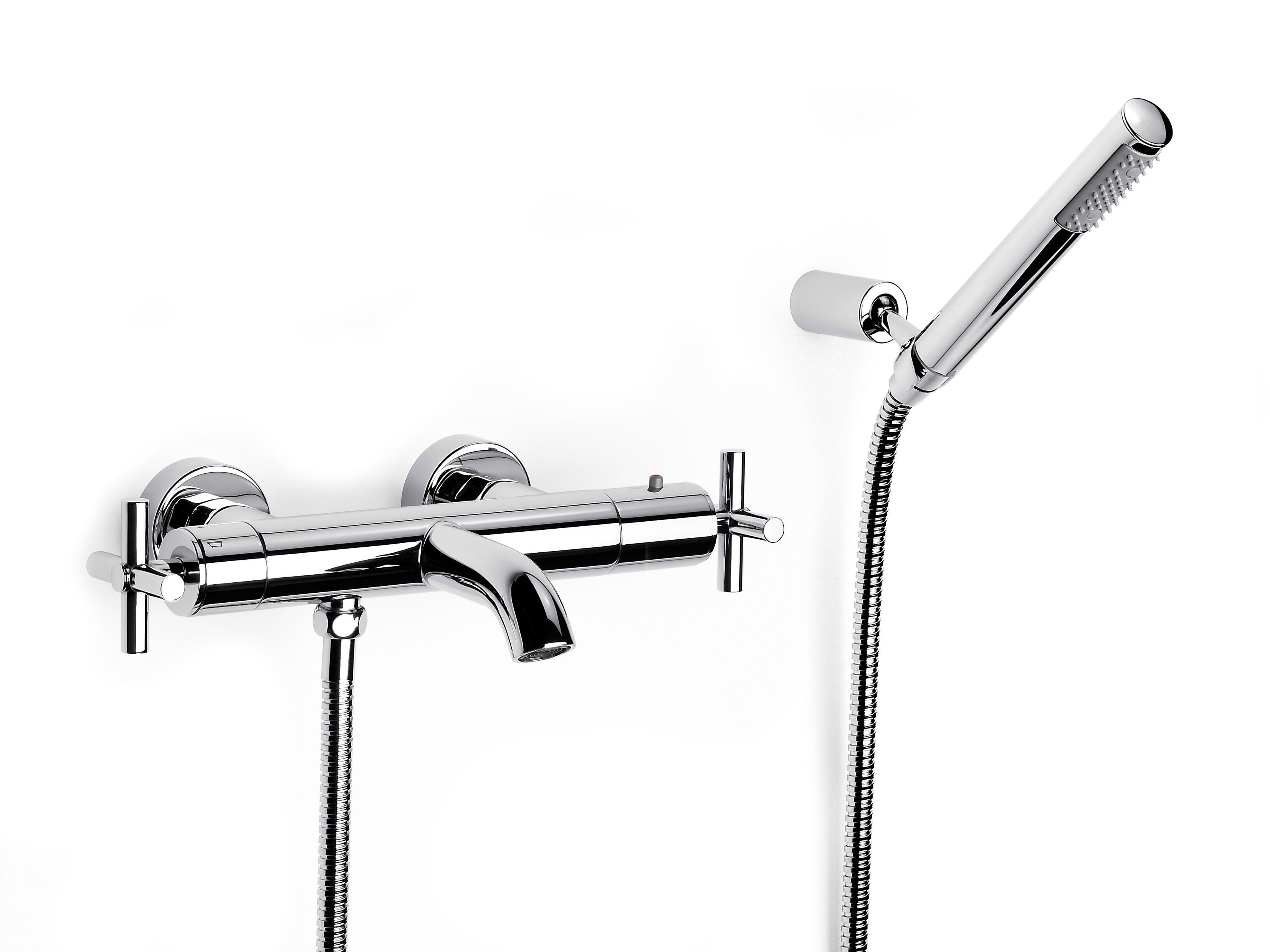 Хром латунь термостатический настенный смеситель для ванны Roca лофт ARCH-00093650 - Вид №1