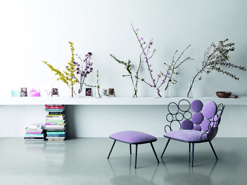 Saba Italia Садовое кресло из железа и ткани Grace sun-id-1470249 - Вид №3