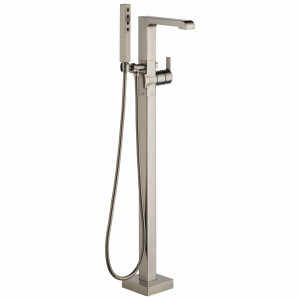 T4767-SSFL Напольная накладка для ванны с одной ручкой и ручным душем Delta Faucet Ara Нержавеющая сталь