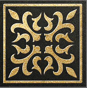 Декор Палермо черный-шампань 60х60 Керамика Будущего sun-id-325272