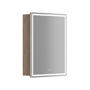 Зеркальный шкаф Mirror 590x150х740 мм, с LED подсветкой