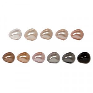 131-50-021 Бусина Чехия под жемчуг фигурн. 11 x 9.5 мм PRECIOSA