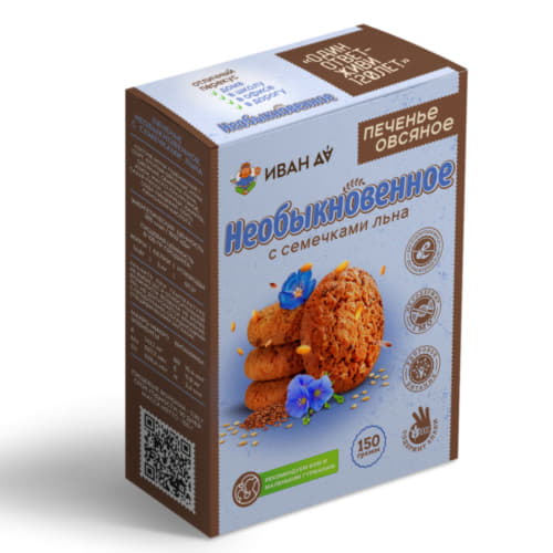 Печенье Необыкновенное овсяное ИВАН ДА 150 г Santreyd 13123 - Вид №1