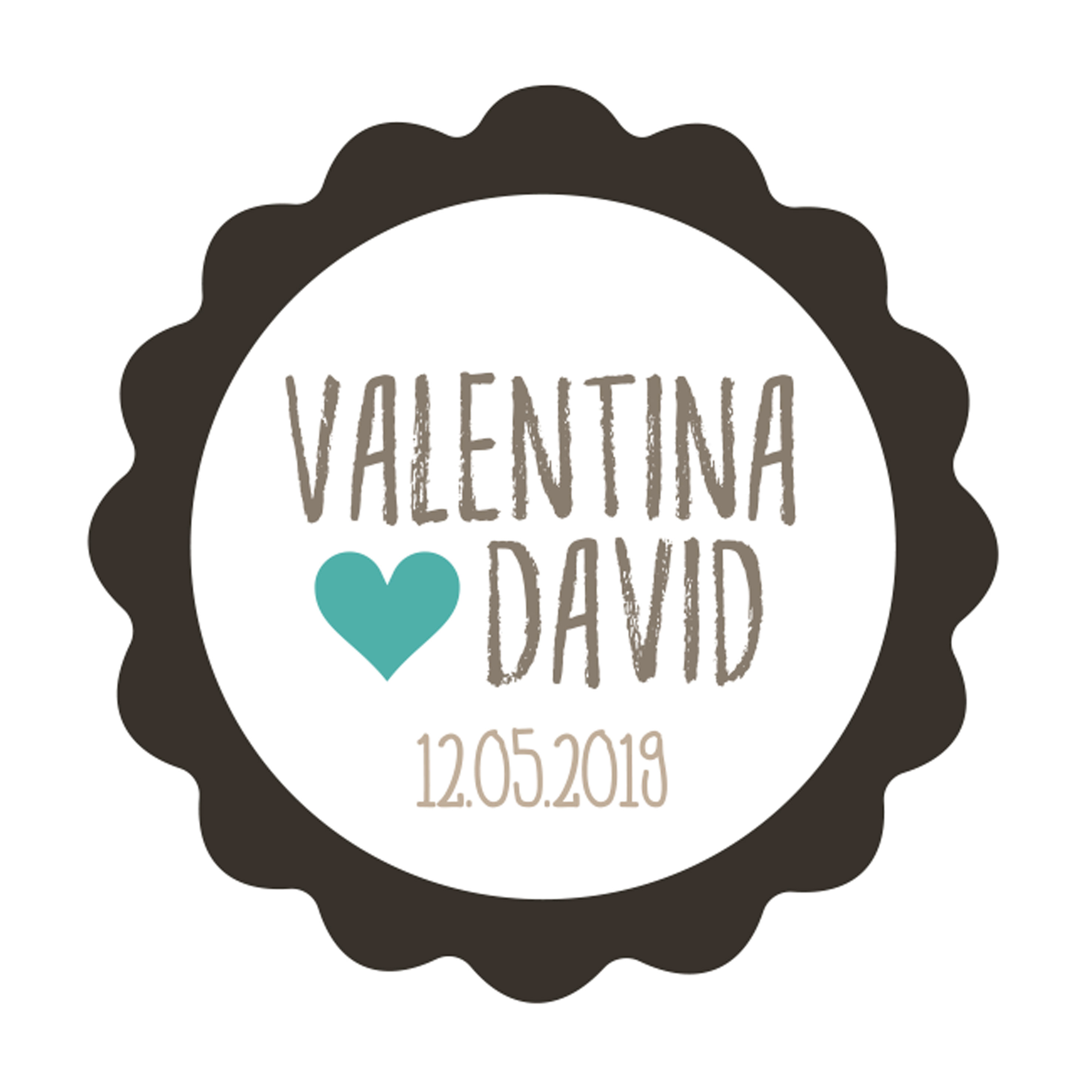 X629.07 PERS. 48 Индивидуальные стикеры черная волна зеленое сердце Dekoraniaevents Bodas 