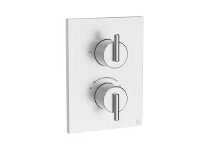 Нержавеющая сталь 2 отверстия термостатический смеситель для душа