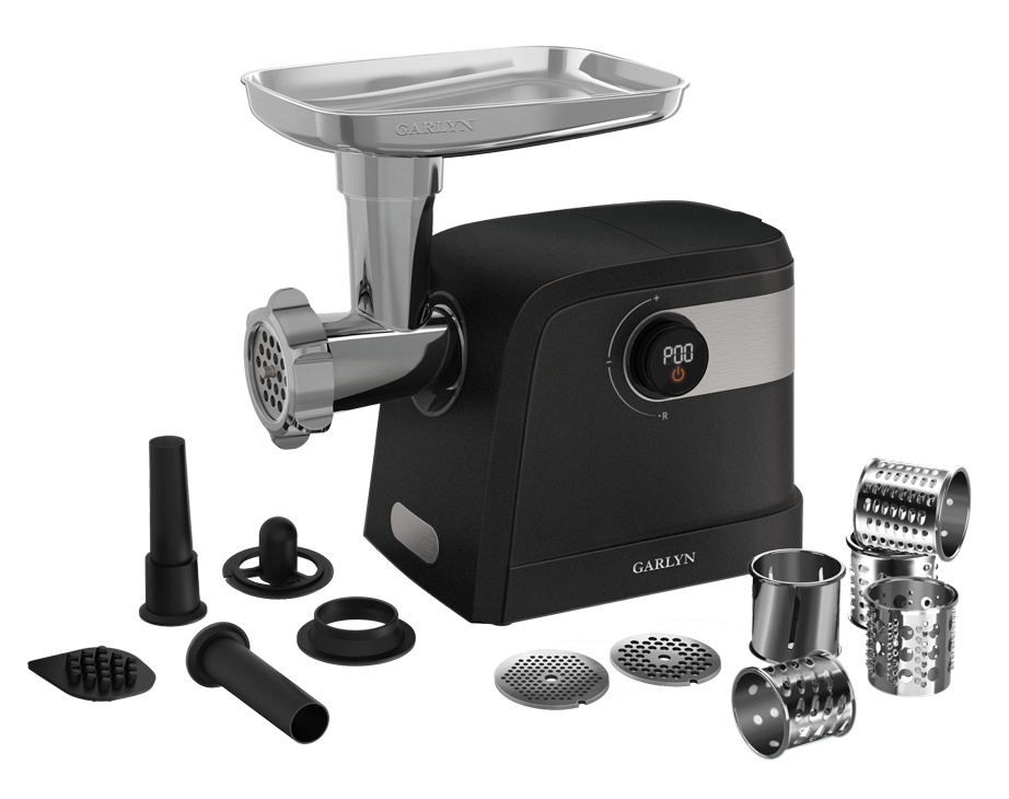 9171654 Мясорубка электрическая GARLYN MG-2000 черный STDN-0044487