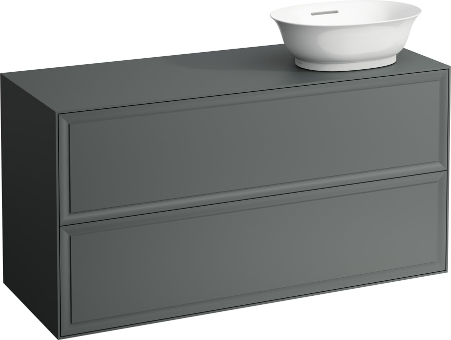 H4060840851701 Шкафчик 1200, 2 ящика, с отверстием справа, совместим с раковиной-чашей 812850, 812851, 812852, 812853 LAUFEN PRO - Вид №1