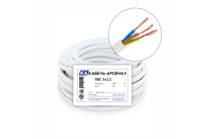 16381628 Провод ПВС 3x2,5 ГОСТ DIY - 10м 54648 Кабель-Арсенал