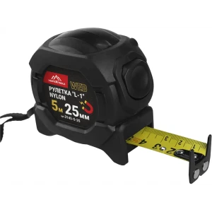 Рулетка VERTEXTOOLS с магнитным наконечником и автостопом 5 метров 89409767