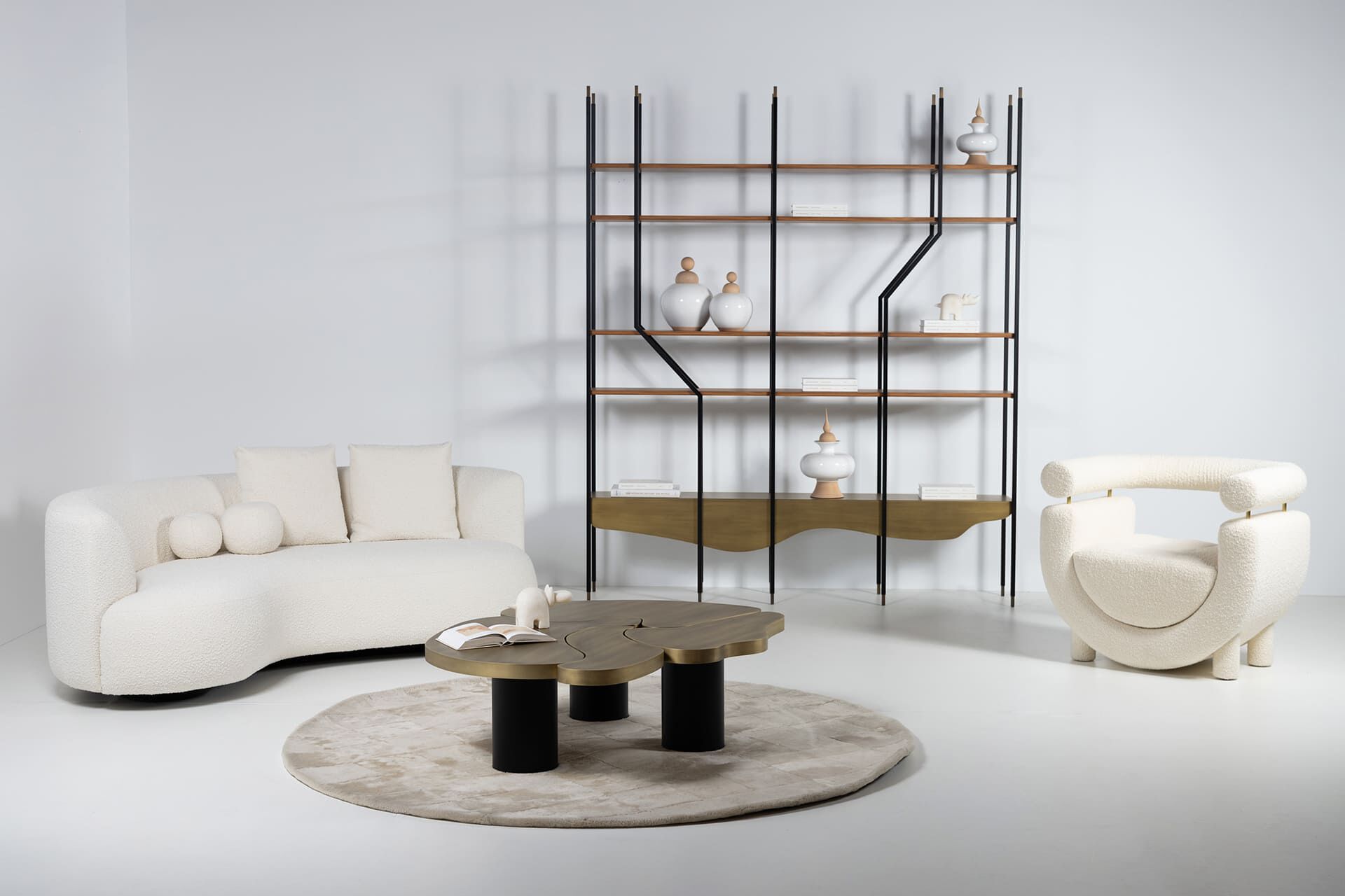 Тканевое кресло с подлокотниками Greenapple MEL ARCH-00109243 - Вид №4