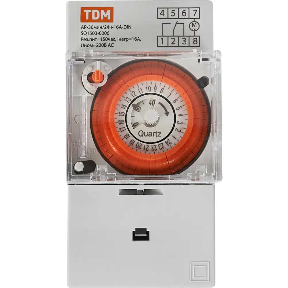 Суточное аналоговое реле времени TDM Electric для автоматизации оборудования 84399571 STLM-0049340 - Вид №1