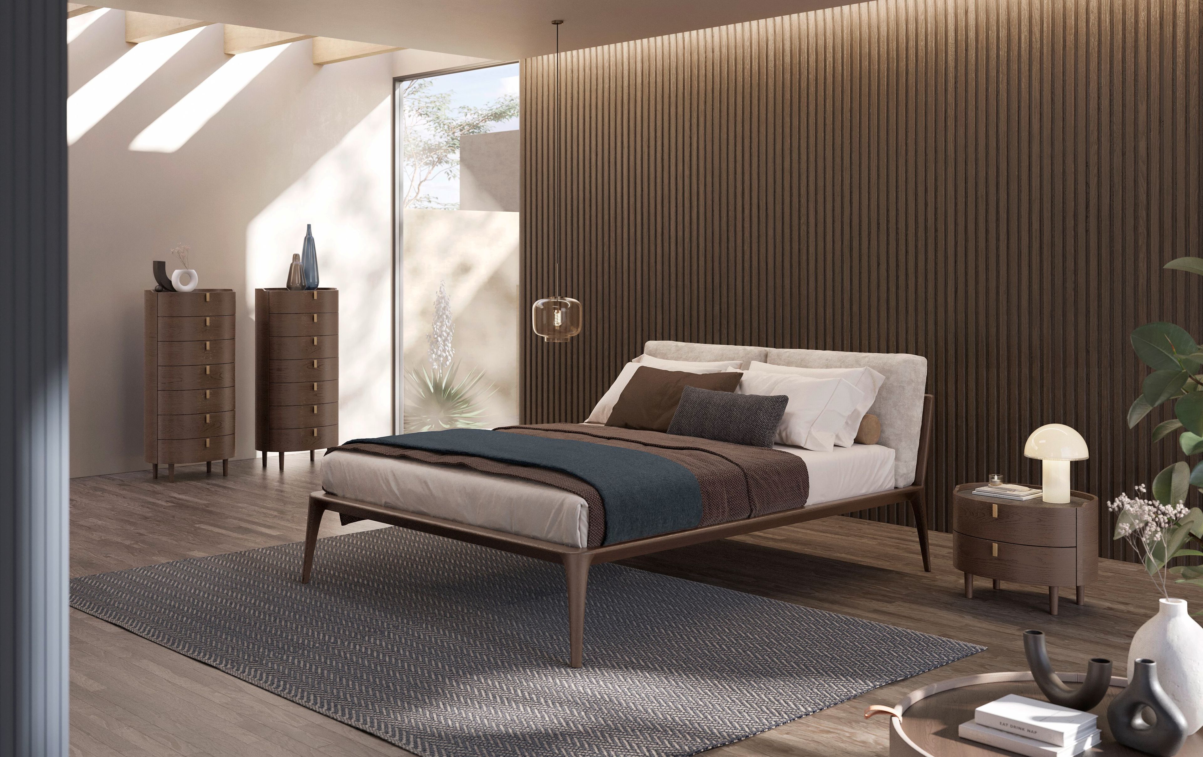 Деревянная овальная тумбочка с ящиками Olivieri Kalè ARCH-00142709 - Вид №1