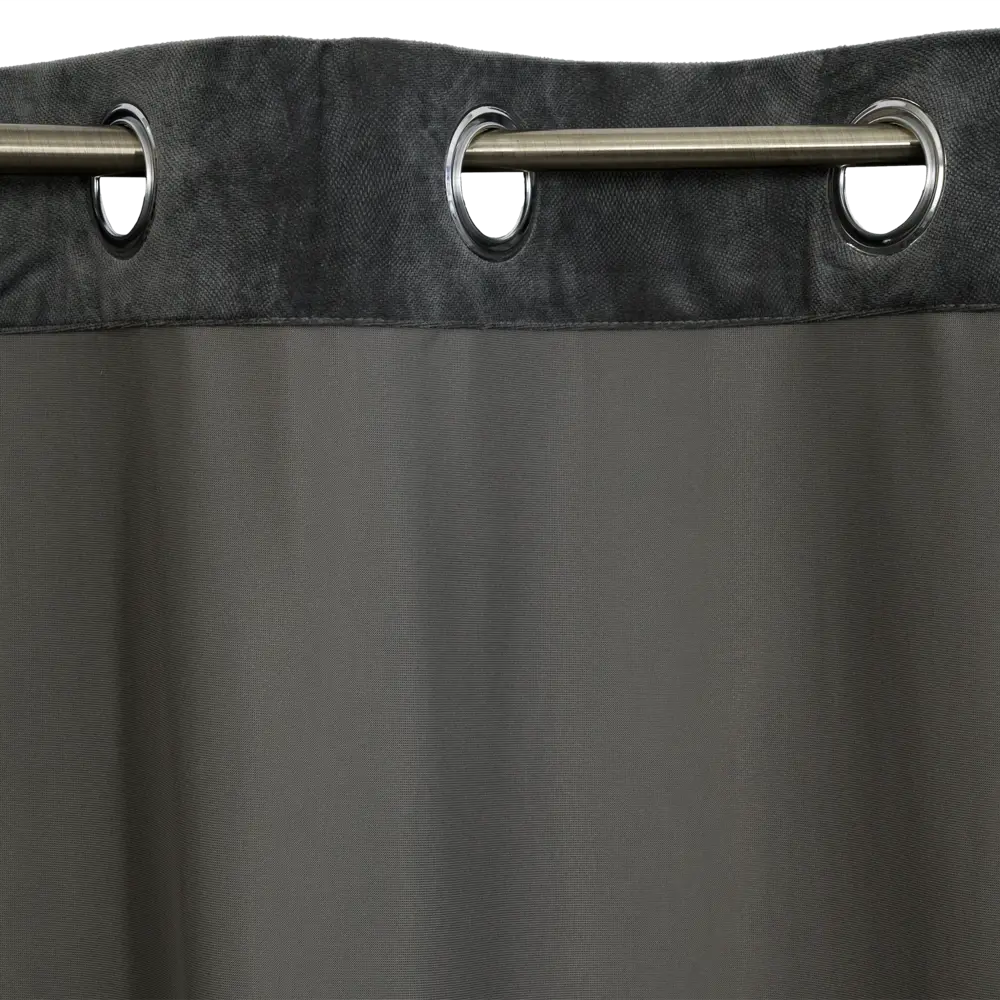 Штора на люверсах Lilou, 260х140 см, цвет тёмно-серый Atmosphera STLM-2112610 - Вид №4